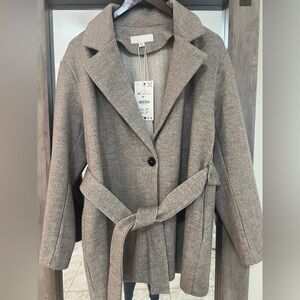 Zara Tan Women's Belted Trench Coat